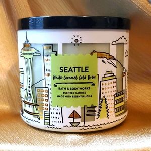 White Caramel Cold Brew Seattle Candle